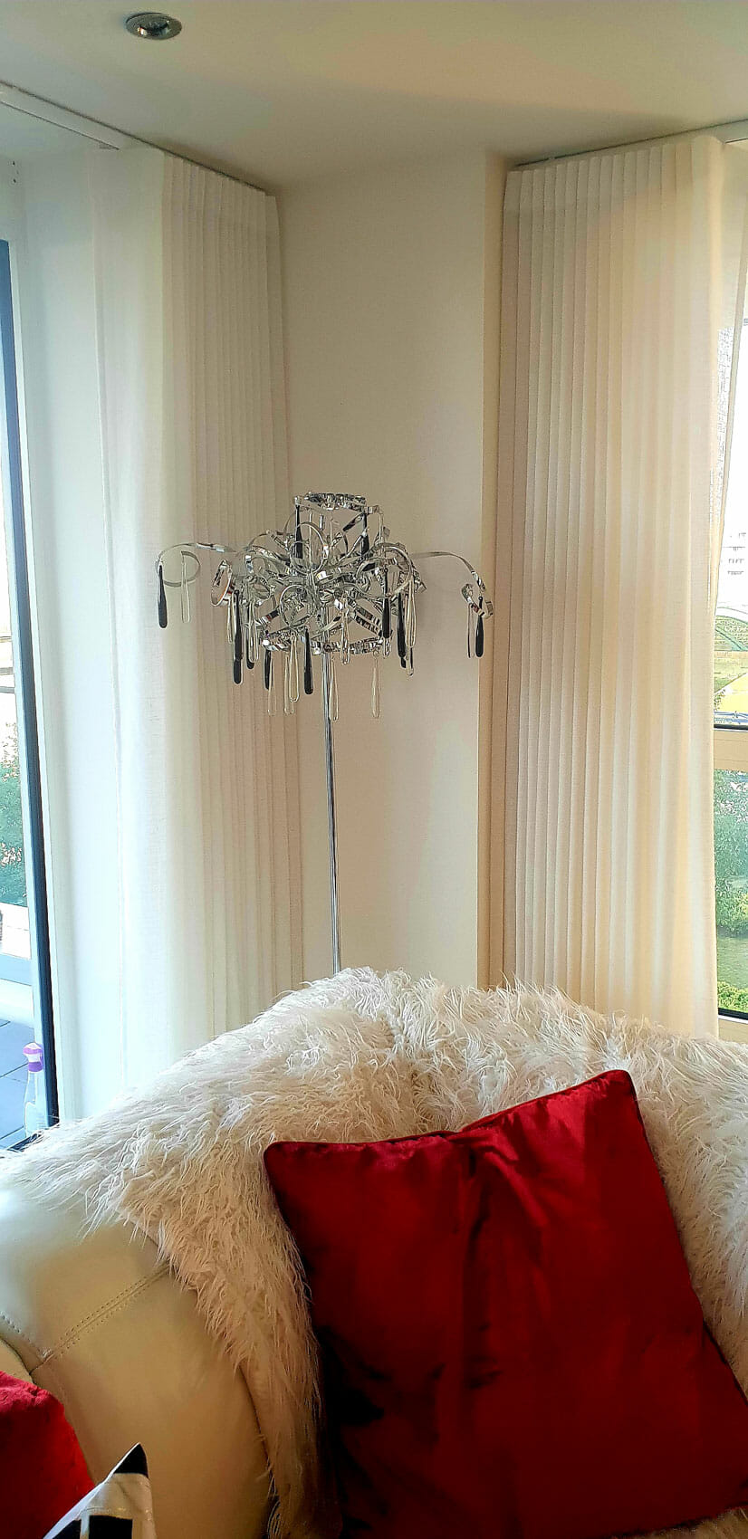 Made to measure sheer curtains for the London Apartment at Chelsea